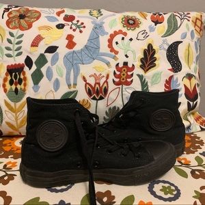 All Black Converse High Tops